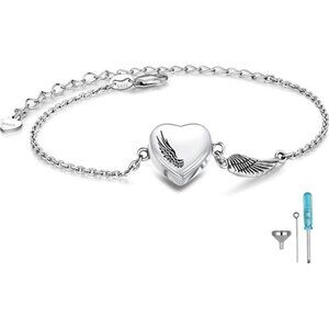 Infinity/Tree of Life/Rose/Angel Wings/Heart Urn Bracelet for Ashes 925